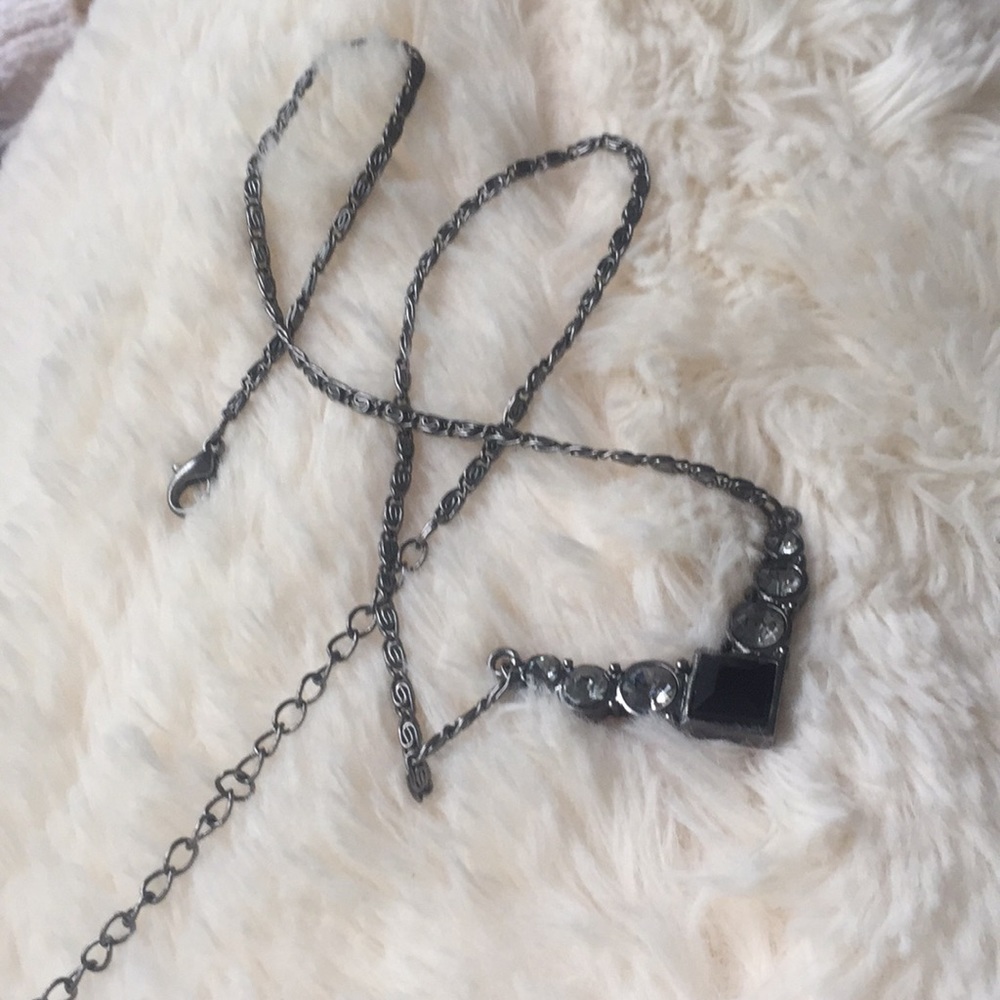 Black diamond necklace
